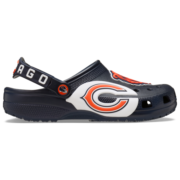 Crocs NFL Classic Clogs - Men's - Navy/Orange - Image 2