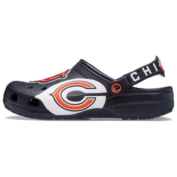 Crocs NFL Classic Clogs - Men's - Navy/Orange - Image 3