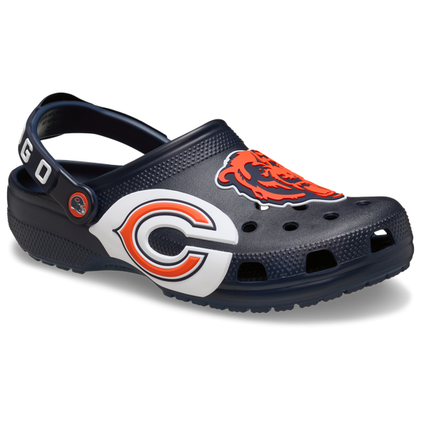 Crocs NFL Classic Clogs - Men's - Navy/Orange - Image 7