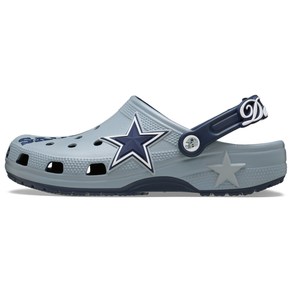 Crocs NFL Classic Clogs - Men's - Gray/Navy - Image 3