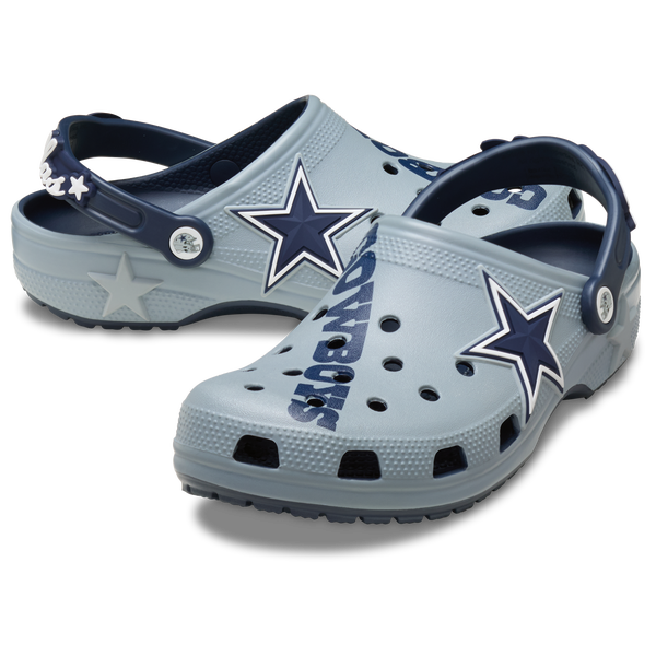 Crocs NFL Classic Clogs - Men's - Gray/Navy - Image 6