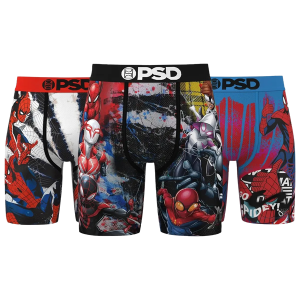 PSD Spider-Man 3 Pack Underwear - Men's - Red/Black/Blue