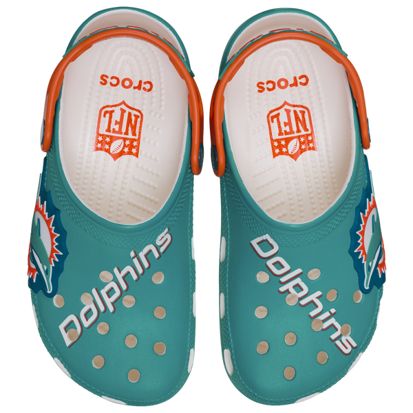 Crocs NFL Classic Clogs - Men's - Teal/Orange