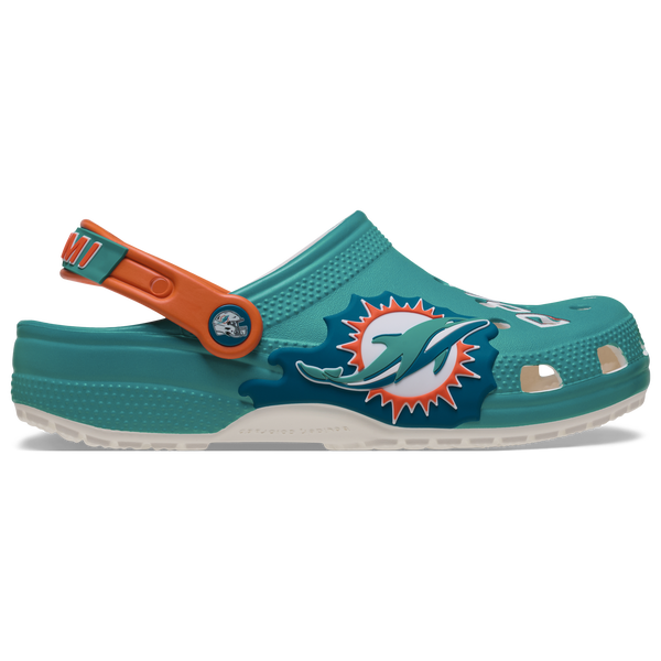 Crocs NFL Classic Clogs - Men's - Teal/Orange - Image 2