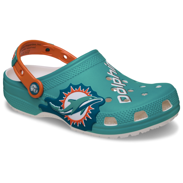 Crocs NFL Classic Clogs - Men's - Teal/Orange - Image 7
