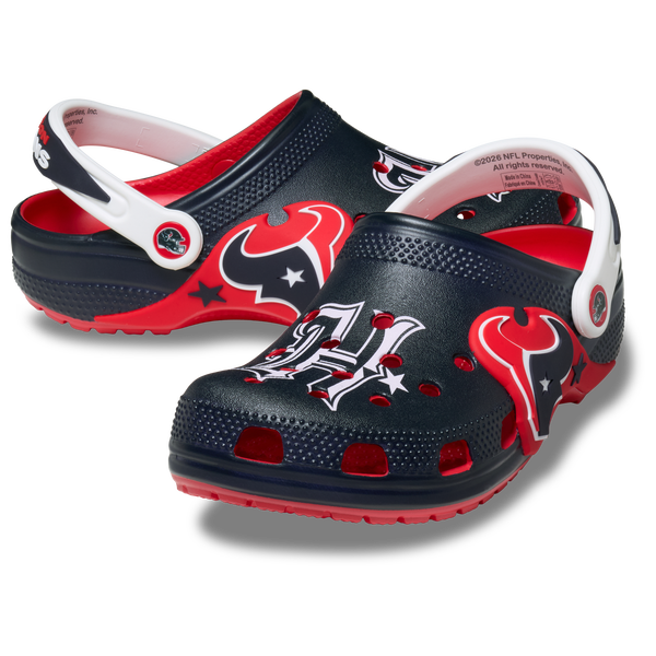 Crocs NFL Classic Clogs - Men's - Black/Red - Image 6