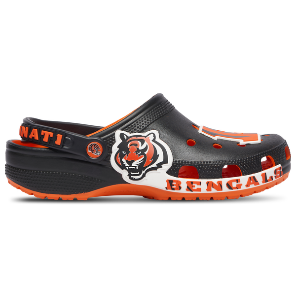 Crocs NFL Classic Clogs - Men's - Black/Orange - Image 2