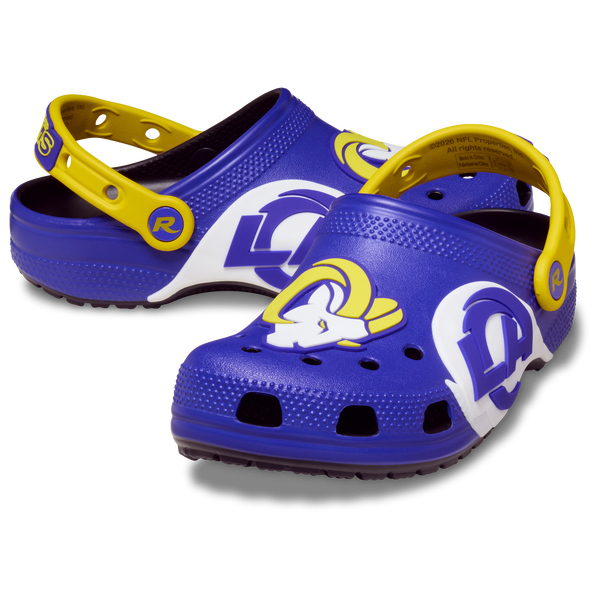 Crocs NFL Classic Clogs - Men's - Navy/Yellow - Image 6
