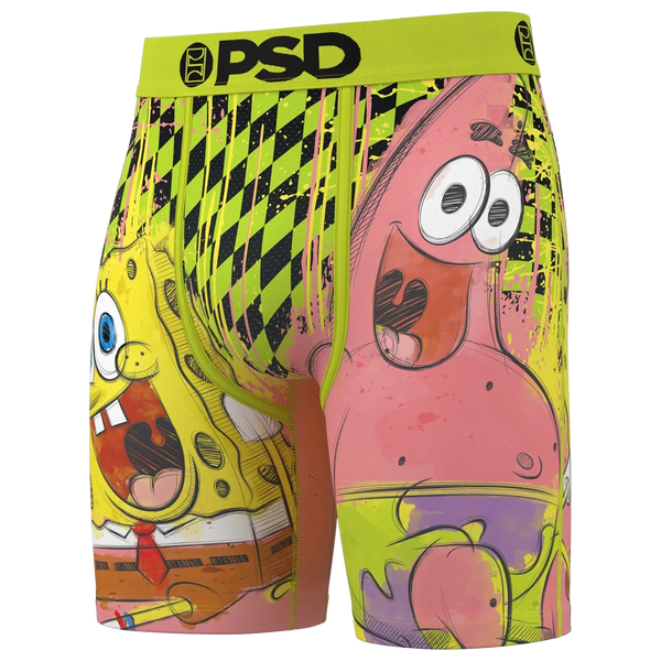 PSD SB Drip Squad Briefs - Men's - Yellow/Black/Pink - Image 3
