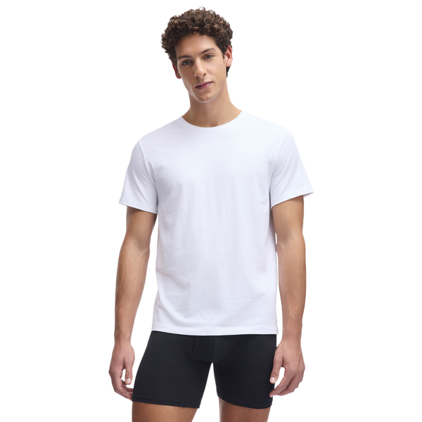 Under Armour Performance Cotton Crew Neck 2PK - Men's - White/White/White
