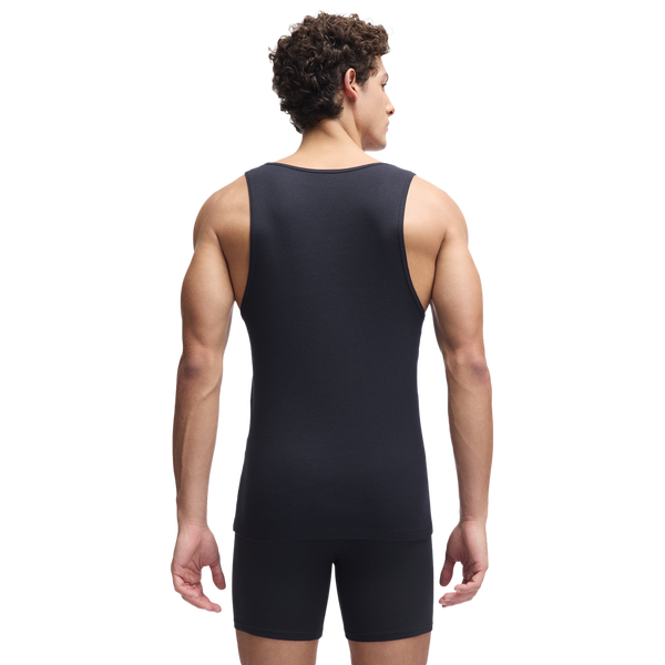 Under Armour Performance Cotton Tank 2PK - Men's - Black/Black/Black - Image 2