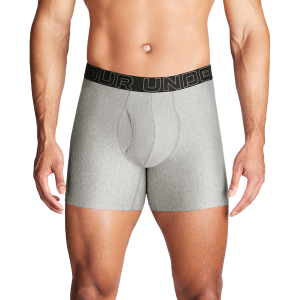 Under Armour Performance Tech Boxer Brief- Solid 6 IN 3PK - Men's - Castlerock/Steel/Black