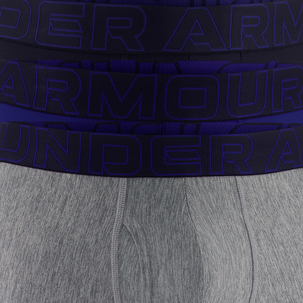 Under Armour Performance Tech Boxer Brief- Solid 6 IN 3PK - Men's - Royal/Steel/Midnight Navy - Image 6