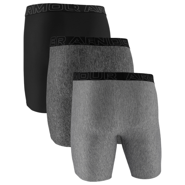 Under Armour Performance Tech Boxer Brief- Solid 9 IN 3PK - Men's - Castlerock/Steel/Black - Image 5