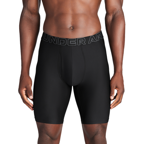 Under Armour Performance Tech Mesh Boxer Brief- Solid 9IN 3PK - Men's - Black/Black/Black