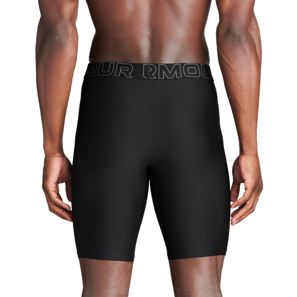 Under Armour Performance Tech Mesh Boxer Brief- Solid 9IN 3PK - Men's - Black/Black/Black - Image 2