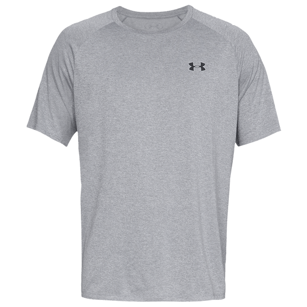 Under Armour Tech 2.0 Short Sleeve T-Shirt - Men's - Steel Light Heather/Black - Image 2