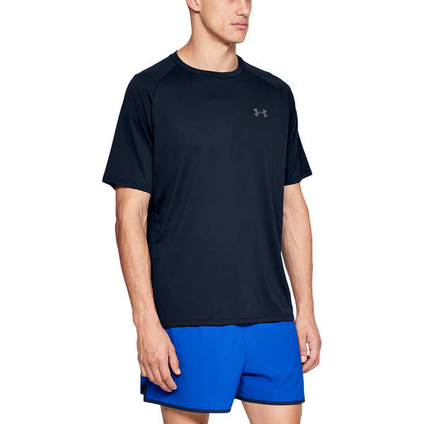 Under Armour Tech 2.0 Short Sleeve T-Shirt - Men's - Graphite/Academy - Image 3