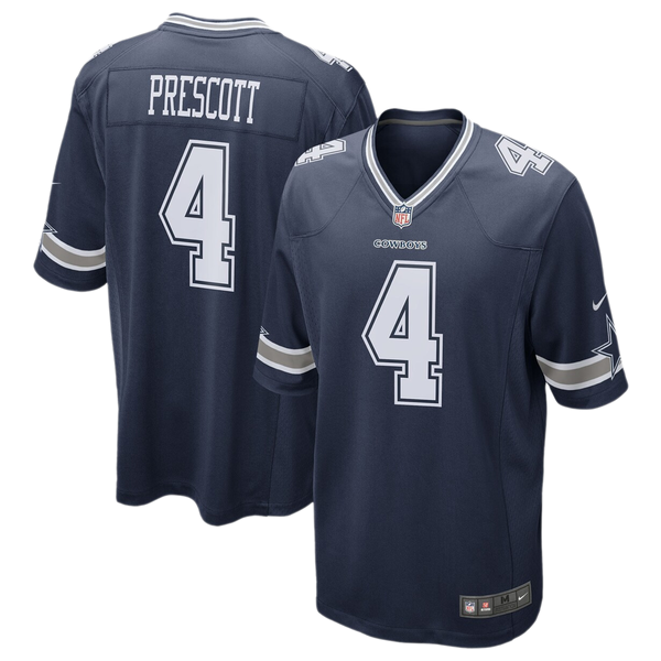 Nike NFL Cowboys Game Day Jersey - Men's - Navy/Navy - Image 3