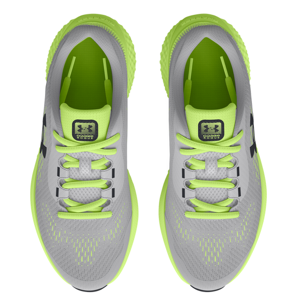 Under Armour Charged Rogue 4 - Boys' Grade School - Black/Morph Green/Mod Grey - Image 4