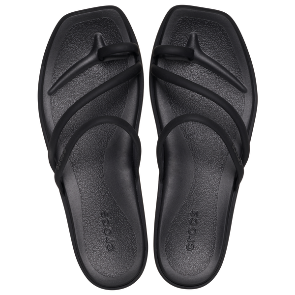Crocs Miami Toe Loop Sandals - Women's - Black - Image 3