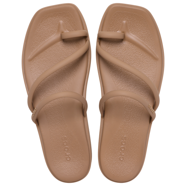 Crocs Miami Toe Loop Sandals - Women's - Milk Chocolate - Image 3