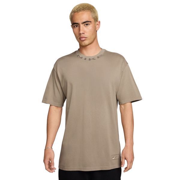 Nike NSW T Shirt OC Collar Print - Men's - Tan/Tan