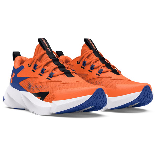 Under Armour Scramjet 6 - Boys' Grade School - Orange Blast/Tech Blue/Orange Blast - Image 3