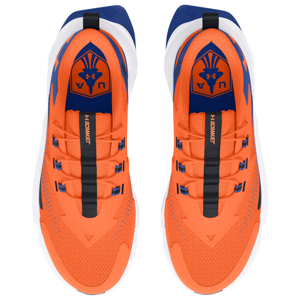 Under Armour Scramjet 6 - Boys' Grade School - Orange Blast/Tech Blue/Orange Blast - Image 4