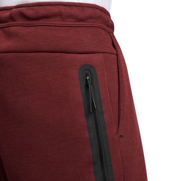Nike Tech Fleece Open Hem Pants - Men's - Black/Maroon - Image 3