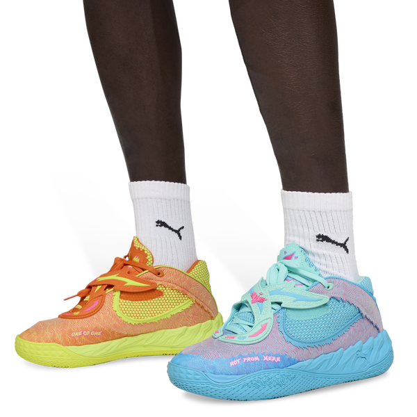 PUMA MB.05 Rick & Morty - Men's - Electric Peppermint/Rickie Orange/Blue - Image 8