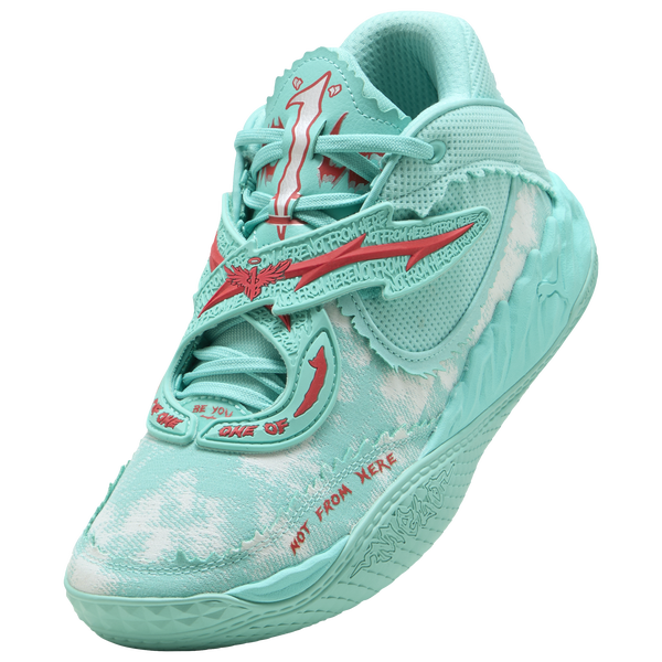 PUMA MB.05 Melo World - Boys' Grade School - Aquatic Green/For All Time Red - Image 7