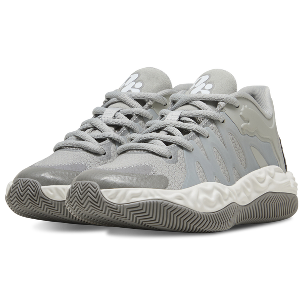 PUMA Hali 1 - Boys' Preschool - Grey Echo/Feather Grey - Image 6