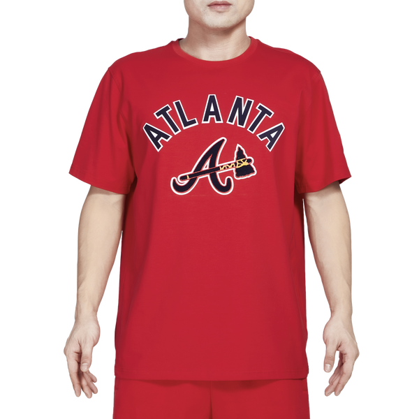 Pro Standard Braves Stacked Logo Pro Team Shirt - Men's - Red