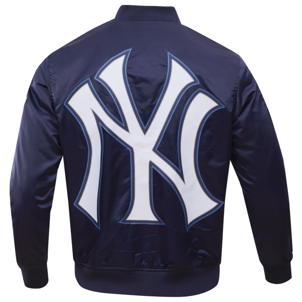 Pro Standard NEW YORK YANKEES SATIN JACKET - Men's - Midnight Navy - Image 2