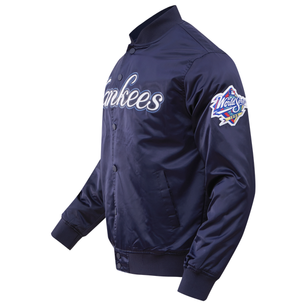 Pro Standard NEW YORK YANKEES SATIN JACKET - Men's - Midnight Navy - Image 3