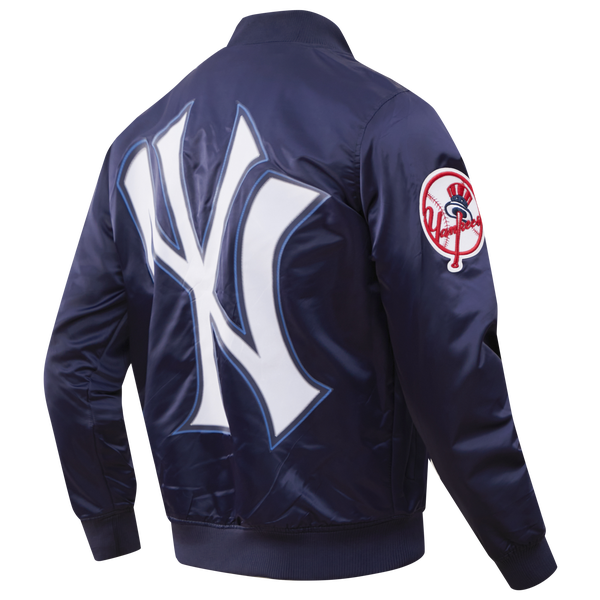 Pro Standard NEW YORK YANKEES SATIN JACKET - Men's - Midnight Navy - Image 4