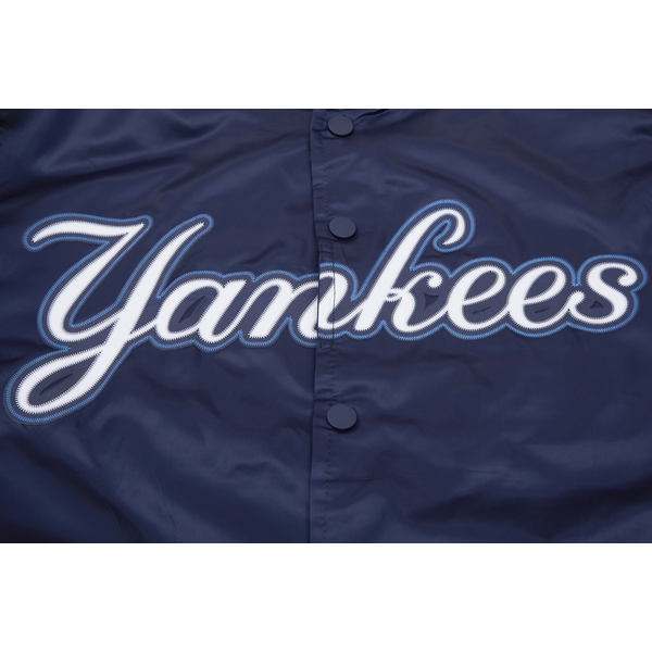 Pro Standard NEW YORK YANKEES SATIN JACKET - Men's - Midnight Navy - Image 6