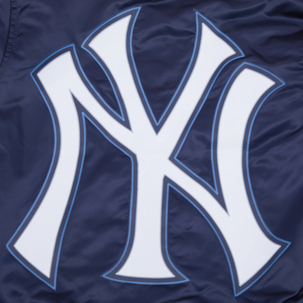 Pro Standard NEW YORK YANKEES SATIN JACKET - Men's - Midnight Navy - Image 9