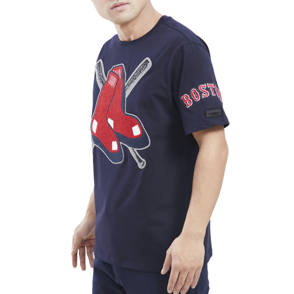 Pro Standard RED SOX MASH UP SJ TEE - Men's - Midnight Navy - Image 4