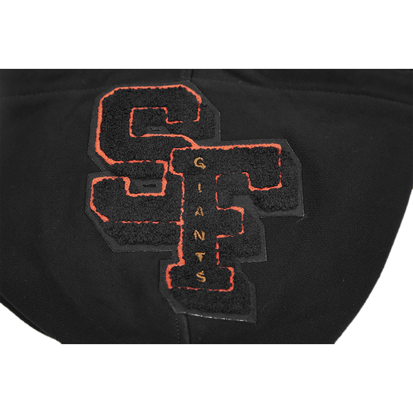 Pro Standard GIANTS MASH UP RIB FLC PO HOODIE - Men's - Black/Orange - Image 10