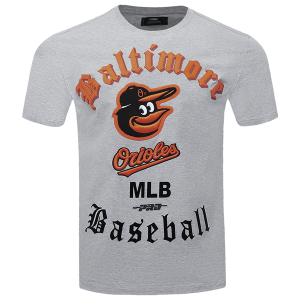Pro Standard ORIOLES OLD ENGLISH SJ TEE - Men's - Heather Grey