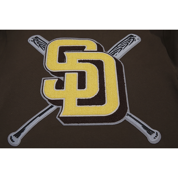 Pro Standard PADRES MASH UP RIB FLC PO HOODIE - Men's - Brown - Image 6