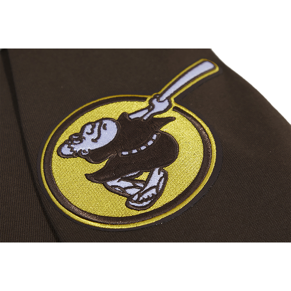 Pro Standard PADRES MASH UP RIB FLC PO HOODIE - Men's - Brown - Image 7