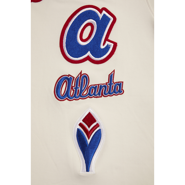 Pro Standard BRAVES RETRO CLASSIC DK TEE - Men's - Eggshell/Red - Image 5