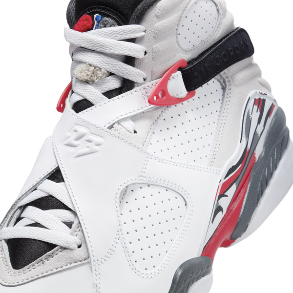 Jordan Retro 8 - Boys' Grade School - White/Black/True Red - Image 7