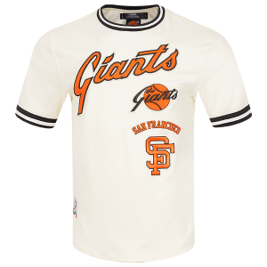 Pro Standard GIANTS RETRO CLASSIC DK TEE - Men's - Eggshell/Black
