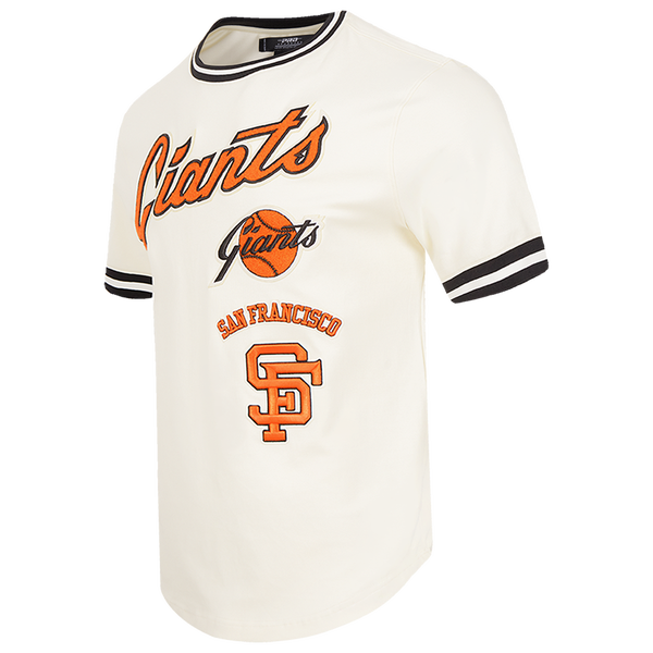 Pro Standard GIANTS RETRO CLASSIC DK TEE - Men's - Eggshell/Black - Image 3