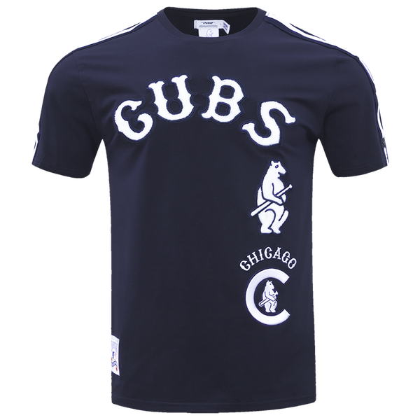 Pro Standard CUBS RETRO CLASSIC SJ STRIPED TEE - Men's - Midnight Navy