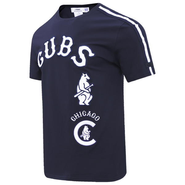 Pro Standard CUBS RETRO CLASSIC SJ STRIPED TEE - Men's - Midnight Navy - Image 3